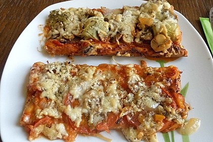 Quark - Öl - Teig für Pizza 9