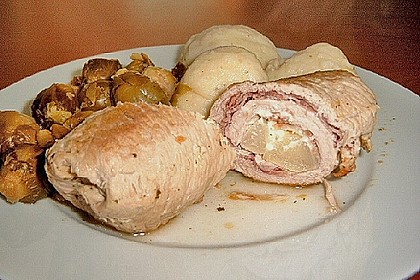 Schweineroulade mit Gorgonzola