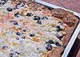 Blaubeer - Streusel - Kuchen mit Sahneguss