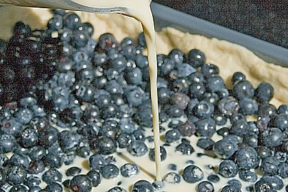 Blaubeer - Streusel - Kuchen mit Sahneguss 2