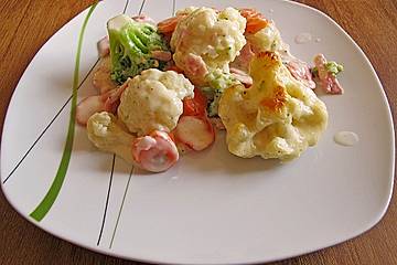 Brokkoli - Blumenkohl Gratin
