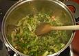 Salatsuppe mit Speck