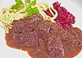 Rindfleisch auf Burgunder Art