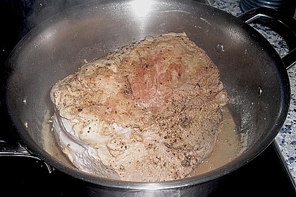Schweinebraten, nur mit Wasser gemacht 14