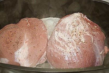 Schweinebraten, nur mit Wasser gemacht 8