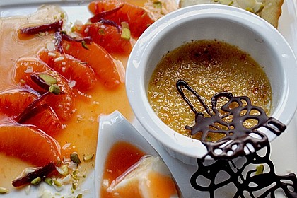 Crème brûlée mit Orange 1