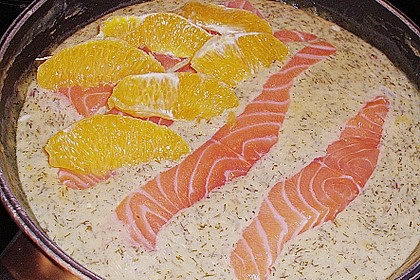 Lachs in Orangensauce 4