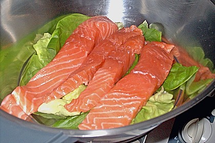 Lachs in Orangensauce