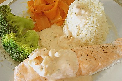 Lachs in Orangensauce 2