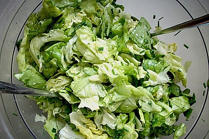 Gr&uuml;ner Salat mit Zitrone 2