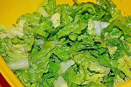 Gr&uuml;ner Salat mit Zitrone 6