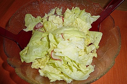 Gr&uuml;ner Salat mit Zitrone 9