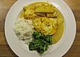 Schweinefilet & &Auml;pfel in Currysahne