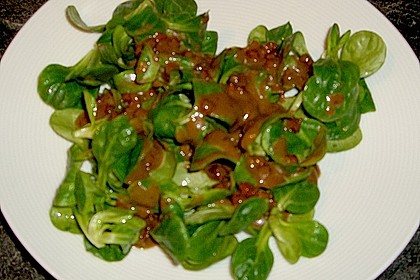 Feldsalat mit Sahne - Speck - Sauce 6