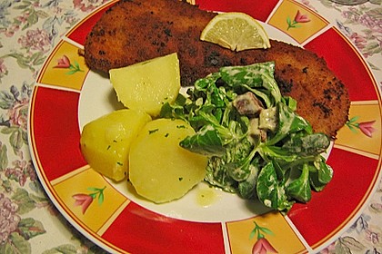 Feldsalat mit Sahne - Speck - Sauce 9