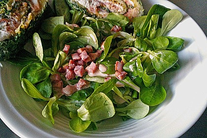 Feldsalat mit Sahne - Speck - Sauce 18
