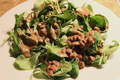 Feldsalat mit Sahne - Speck - Sauce 19