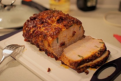 4 - Stunden Schweinerücken, griechisch