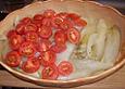 Chicoree mit Tomaten und Mozzarella &uuml;berbacken