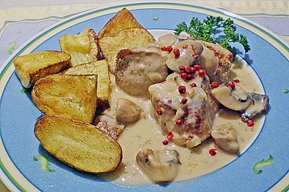 Champignons mit Medaillons
