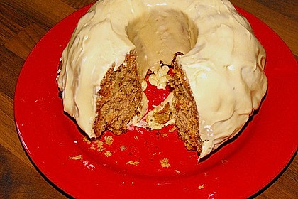 Apfelmuskuchen mit Ahornsirup - Glasur 6