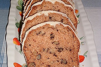 Apfelmuskuchen mit Ahornsirup - Glasur 2