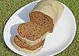 Apfelmuskuchen mit Ahornsirup - Glasur