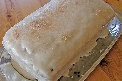 Apfelmuskuchen mit Ahornsirup - Glasur 1