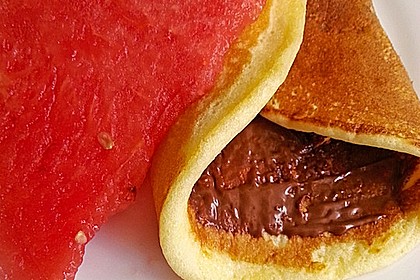Süße dicke Eierpfannkuchen 1