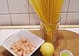 Zitronenspaghetti mit Krabben