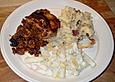 Rinderhack - Cordon Bleu mit Kohlrabigem&uuml;se und Speckp&uuml;ree