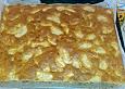 Apfelkuchen mit Mandelsplittern vom Blech