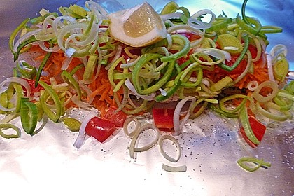 Gemüsefisch in Alufolie 10