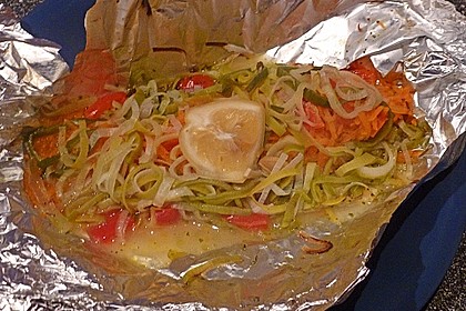 Gemüsefisch in Alufolie 4