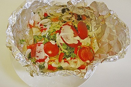 Gemüsefisch in Alufolie 2