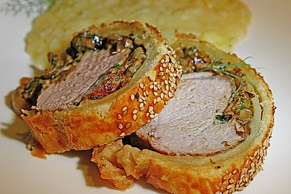 Filet im Bl&auml;tterteig mit Pilzf&uuml;llung 1
