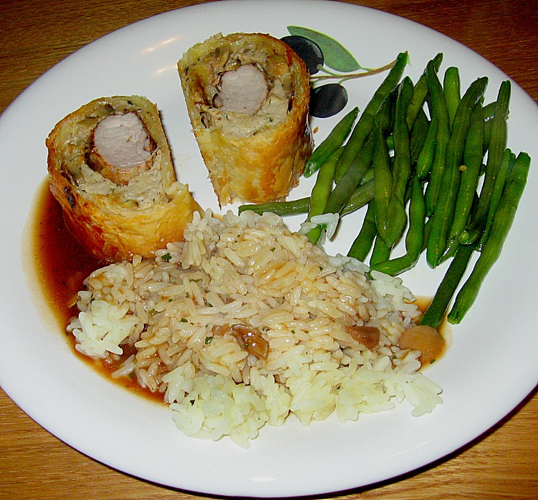Filet im Blätterteig mit Pilzfüllung (Rezept mit Bild) | Chefkoch.de