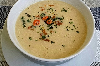Vegetarische Käsesuppe