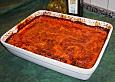 Schnitzel - Auflauf in Tomatenrahm