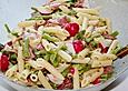 Nudelsalat mit  Salami und Bohnen