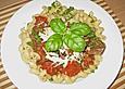Spiralnudeln mit Auberginensauce