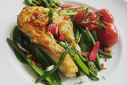Dorschkoteletts mit Fr&uuml;hlingsgem&uuml;se und Schmortomaten 3