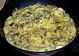 Pilzpfanne mit Lauch und Kartoffeln