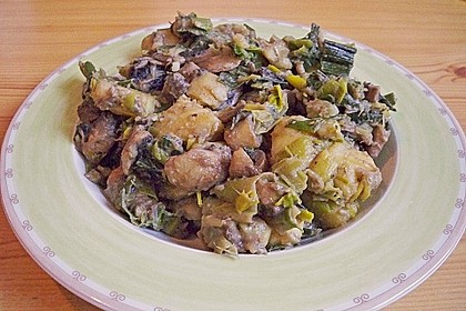 Pilzpfanne mit Lauch und Kartoffeln 2