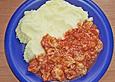 Blumenkohl mit K&auml;se - Tomaten - Sauce