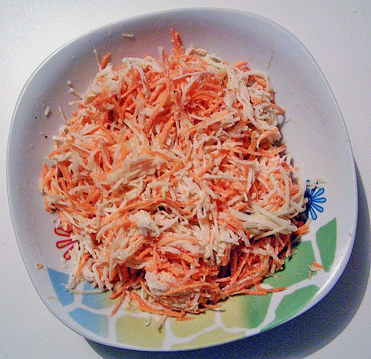 Radieschen - Möhren - Rettich - Kohlrabi - Salat (Rezept mit Bild ...