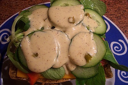 Honey - Mustard - Sauce f&uuml;r Salate oder Sandwiches