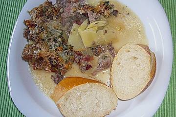 Fenchel mit Hackfleischkruste