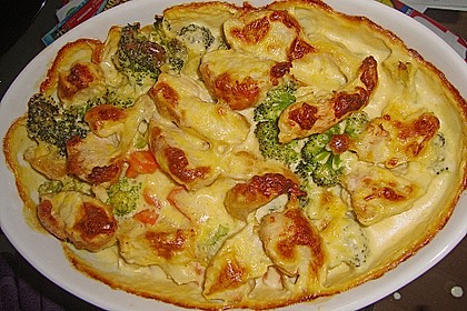 H&auml;hnchen - Gem&uuml;se - Gratin 2