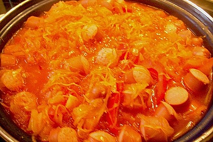 Annikas W&uuml;rstchengulasch Szegediner Art 1